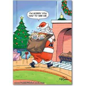  Funny Merry Christmas Card Santa Kidnap Humor Greeting 