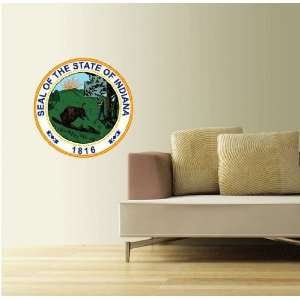  Indiana State Seal Wall Decor Sticker 22X22 Everything 