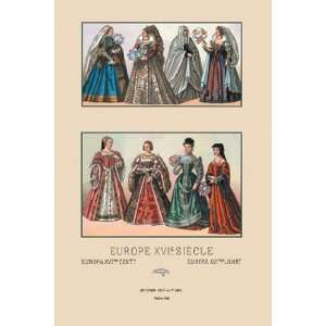  Feminine Dress of the French and Italian Aristocracy 