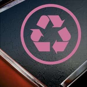  Recycle Pink Decal Clean Evironment Truck Window Pink 