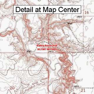   Map   Bailey Reservoir, Montana (Folded/Waterproof)