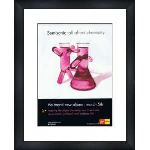  SEMISONIC All About Chemistry   Custom Framed Original Ad 