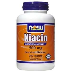  NOW Foods   Niacin 500 mg 250 tabs (Pack of 2) Health 