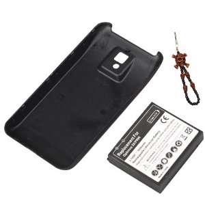 Li ion Extended Battery with Black Back Cover for LG Optimus Speed 2X 