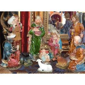  The Nativity Set 10pcs Biggest 17 1/2h Smallest 4h 