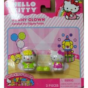  HELLO KITTY CARNIVAL FUN FIGURE PACKS   FUNNY CLOWN Toys & Games