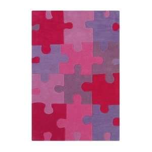  nuLOOM SEKD17 Kinder Pretty Pink Puzzle Kids Rug Size 36 
