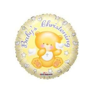  18 Sv BabyS Christening Bear Balloon Toys & Games