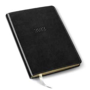  GALLERY LEATHER Navy Leather Weekly Desk Planner 2012 