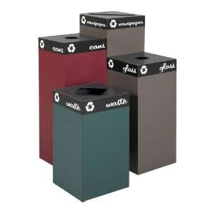  Set of Four Waste and Recycling Receptacles Public Square 
