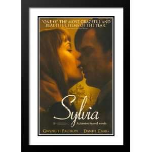  Sylvia 32x45 Framed and Double Matted Movie Poster   Style B   2003 