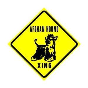  AFGHAN XING street sign * dog pet show