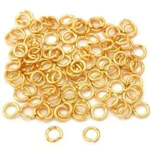  100 Real Gold Plated Open Jump Rings Connectors 5mm Arts 