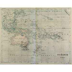  Dufour map of Oceania (1854)