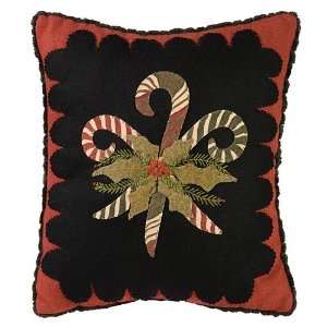  Wool Candy Cane Pillow