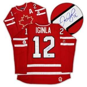  Jarome Iginla 2010 Team Canada Autographed/Hand Signed 