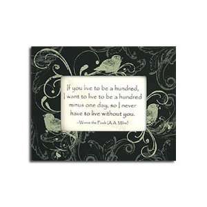   to 100 Quote in Painted Wood Frame By Kindred Hearts