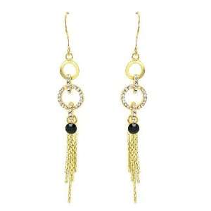 Perfect Gift   High Quality Glistering Circular Earrings with Tassels 