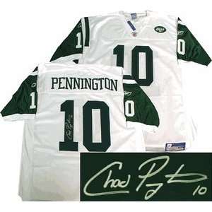    Chad Pennington Hand Signed Authentic Jets Jersey 