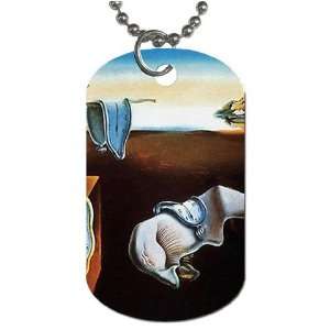  the persistence of memory salvador dali Dog Tag with 30 