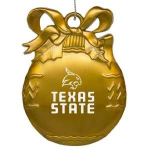  Texas State University   Pewter Christmas Tree Ornament 