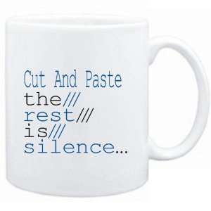  Mug White  Cut And Paste the rest is silence  Music 