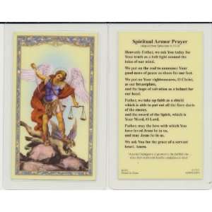  Saint Michael the Archangel Laminated Holy Card Spiritual 