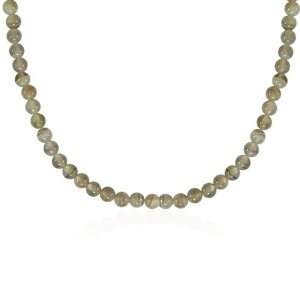    4mm Round Botswana Agate Bead Necklace, 18+2Extender Jewelry