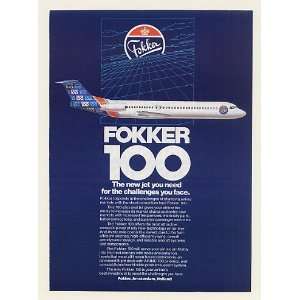  1984 Fokker 100 Jet You Need for Challenges You Face Print 