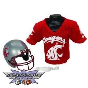 Washington State Cougars NCAA Football Helmet and Jersey 