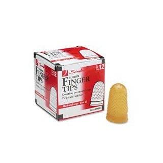 Swingline Medium / Large Rubber Finger Tips, Size 12, 12 Pack 