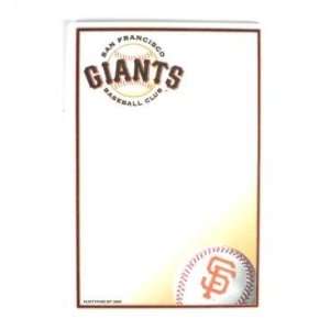  San Francisco Giants 5x8 Notepad   50 Sheets Office 