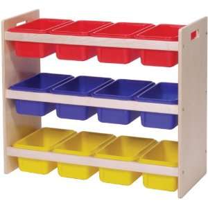  Dowel Tray Storage Rack (with Plastic Trays) Office 