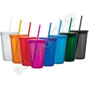 WHOLESALE LOTS OF INSULATED ACRYLIC TUMBLER 16 OZ LID  