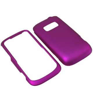 Purple Hard Shield Cover Case For Sprint Kyocera Brio S3015 + LCD Car 