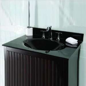   Bundle 18 Black Glass Vanity Top with Sink Size 31