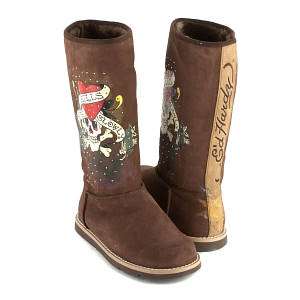 ED HARDY Bootstrap 100 Snow Winter Boots Womens Size  
