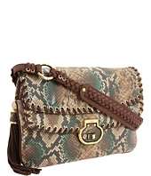 Rafe New York   Eugenia Painted Python Double Flap Clutch