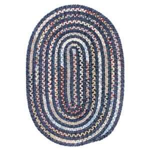  Colonial Mills Montage Chenille Braided Rug   Lapis Blue 