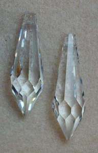   Long Tapered Pendulum Teardrop Bead Prism Long Point Crystal Pendants