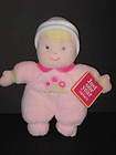 New Carters Just One Year My First Doll blonde plush baby flowers cap 