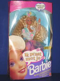 SUPER TALK BARBIE Doll Speaks Dutch Foreign 1991 MIB  