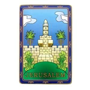   cm Rectangular Magnet Tower of David in Jerusalem