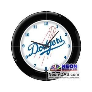 Los Angeles Dodgers Neon Clock
