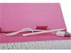 Pink Leather Case with Wired Keyboard for 8 Tablet PC  