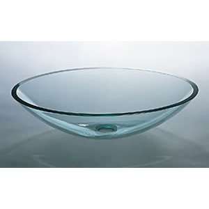  Oval Vessel Sink with Tempered Glass