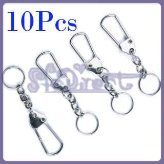 Lot of 10 Stainless Steel Horse Shoe Key Ring Key Chain  