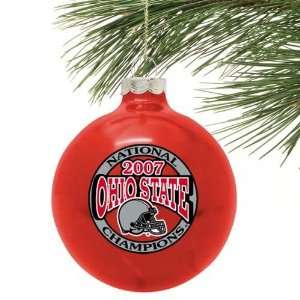   Scarlet 2007 National Champions Large Ornament