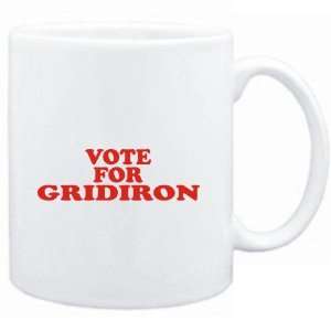  Mug White  VOTE FOR Gridiron  Sports