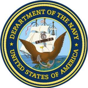  US Navy Department Seal Decal Sticker 3.8 6 Pack 